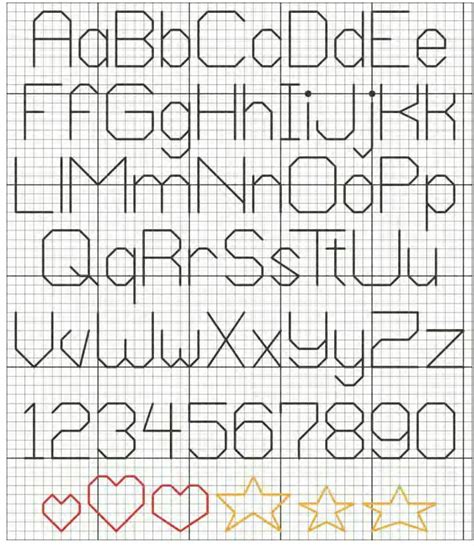 Cross Stitch Letters Backstitch - Cross Stitch Patterns