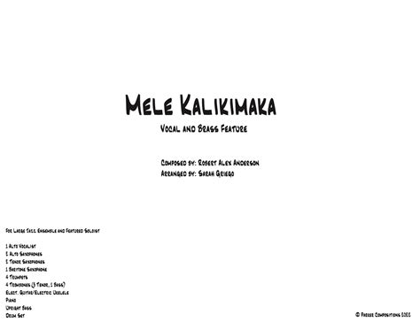 Mele Kalikimaka Sheet Music | Jake Owen | Jazz Ensemble