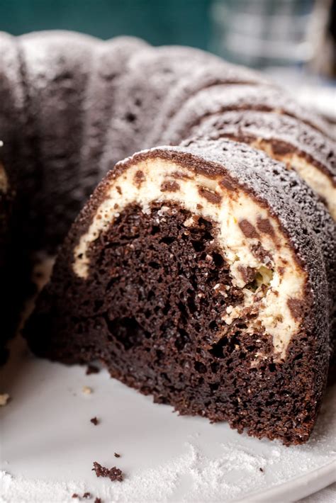 Chocolate Cannoli Bundt Cake - Smells Like Home