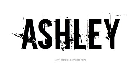 Ashley Name Tattoo Designs