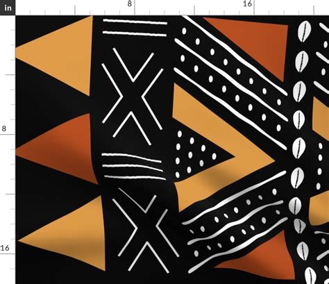 African Fabric Mud Cloth Fabric | Spoonflower