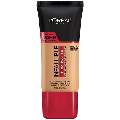 L'Oreal Paris Infallible Pro-Matte Liquid Foundation Makeup, 108.5 ...