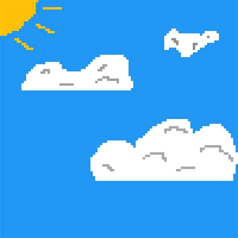 Cloud Pixel Art Gif