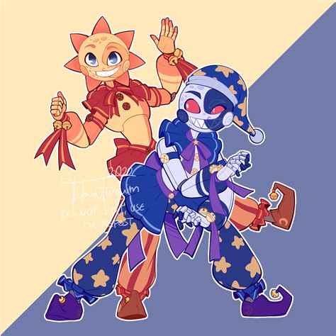 FNAF:SB | Sun and Moon by TataiaFurquim on DeviantArt