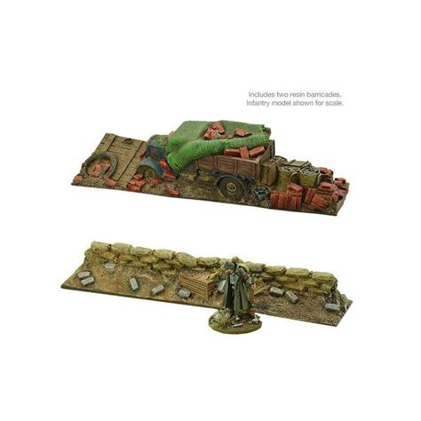 City Barricades (2) 28mm WWII Terrain WARLORD GAMES - Frontline-Games