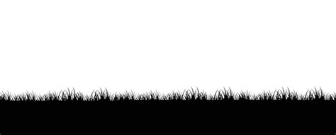 Premium Vector | Black grass border and isolated white background ...