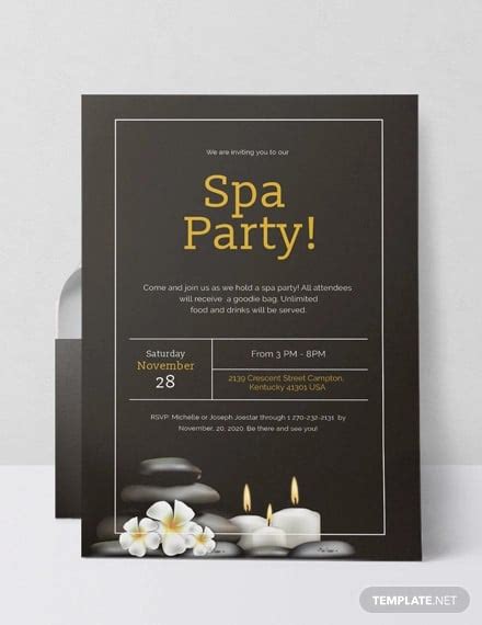 12+ Spa Party Invitations - PSD, AI, Word