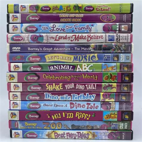 BARNEY DVD LOT 15 Barney the Purple Dinosaur Children / Toddler ...