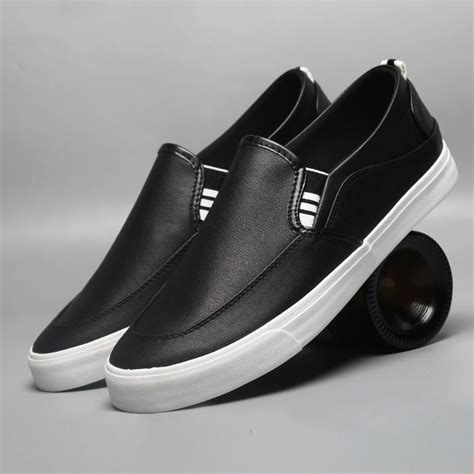 Black Slip-On | Sneakers men fashion, Dress shoes men, Casual shoes