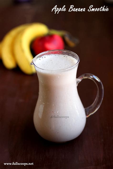 Apple Banana Smoothie | Smoothie Recipes ~ Full Scoops - A food blog ...