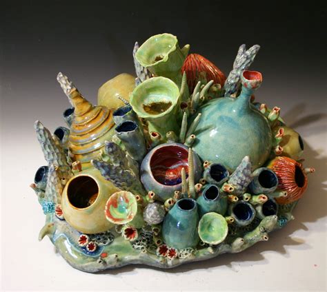 Ceramic Coral Reef Sculpture by Diane Martin Lublinski. Follow my work ...