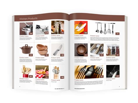 Modern product catalog template - A4 format size ready to be customized