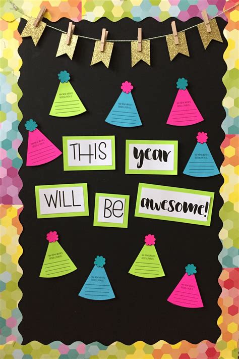 January New Year Bulletin Board Ideas