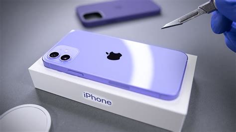 iPhone 12 Purple Unboxing - ASMR - YouTube