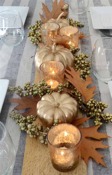 Beautiful DIY Thanksgiving Table Centerpiece