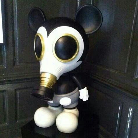 Gas mask Mickey Mouse | Gas mask, Vinyl toys, Art toy