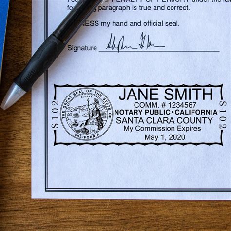 Pre-Inked California Notary Stamp | Made Entirely in America ...