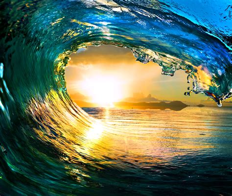 Free photo: Ocean Wave Sunset - Yellow, Sunny, Scene - Free Download ...