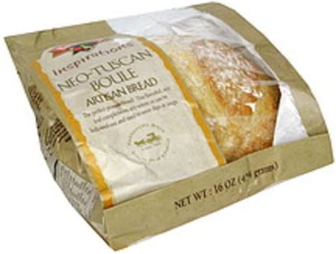 Hannaford Neo-Tuscan Boule Artisan Bread - 16 oz, Nutrition Information ...