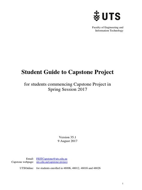 Student Guide To Capstone Project | PDF | Competence (Human Resources ...