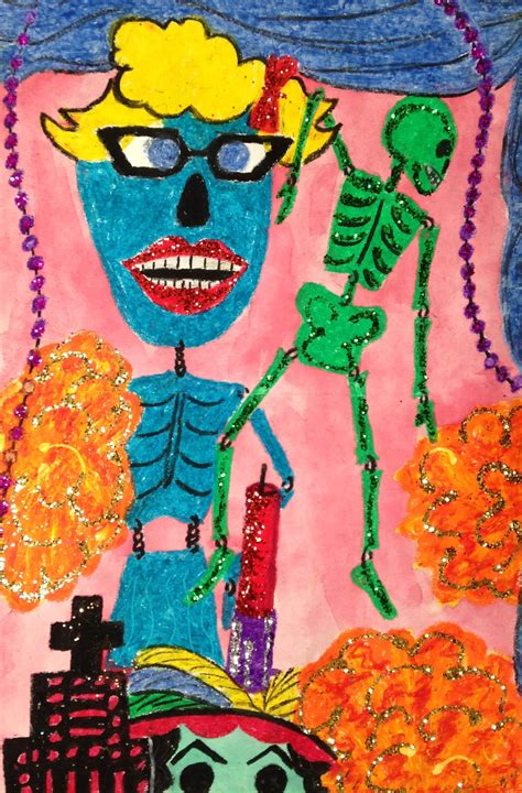 Day of the Dead - Ofrenda Painting • TeachKidsArt