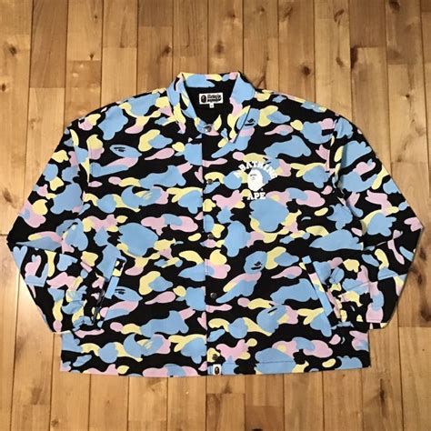 Bape BAPE cotton candy camo coach jacket multi camo a bathing ape | Grailed