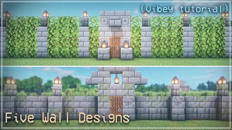 Stone Fence Minecraft, Minecraft Wall Designs Wood And Stone Novocom ...