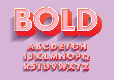 bold 3d typography design | Illustrations ~ Creative Market