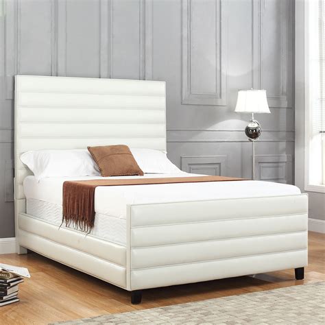 JIAHE Igrayne Fabric Upholstered White Bed Frame UB-21005 | JIAHE GROUP ...