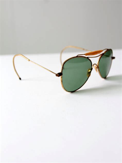 Vintage Aviator Sunglasses - Etsy