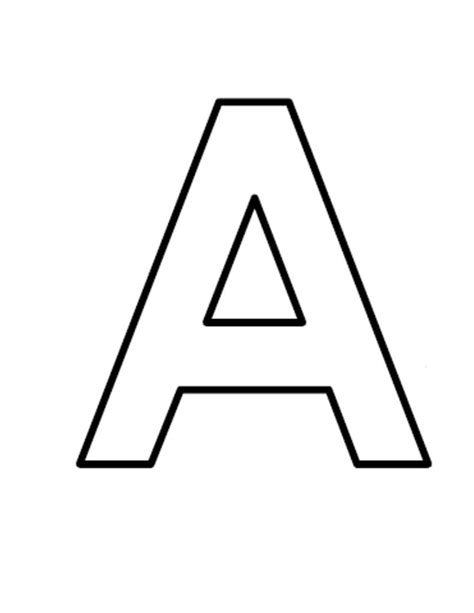 Letter A Printable | Activity Shelter | Block lettering, Letter ...