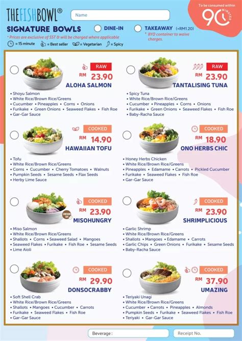 The Fish Bowl Menu Malaysia Prices Updated 2024