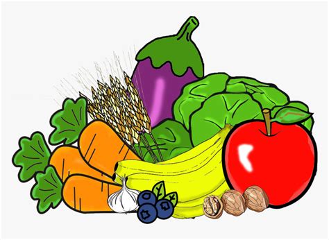 Vegetables Clipart Printable - Transparent Fruits And Vegetables ...