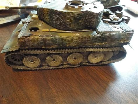 1/35 DESTROYED KNOCKED OUT TIGER TANK WW2 EASTERN FRONT BUILT WEATHERED ...