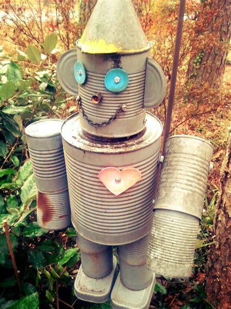 tin man made out of recycled cans, for the house or yard! made by ...