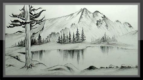 How To Draw A Mountain Landscape For Beginners : This is an easy step ...