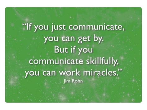 Communication. It's the most important skill. #quotes #quote #jimrohn # ...