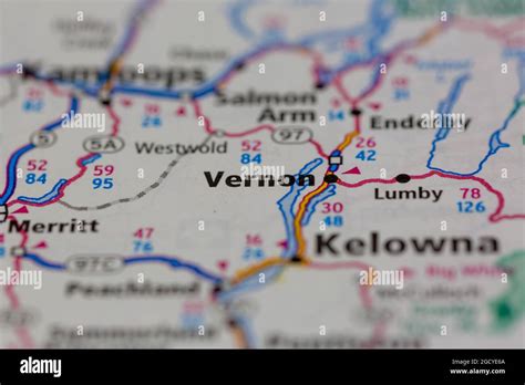 Vernon british columbia map hi-res stock photography and images - Alamy