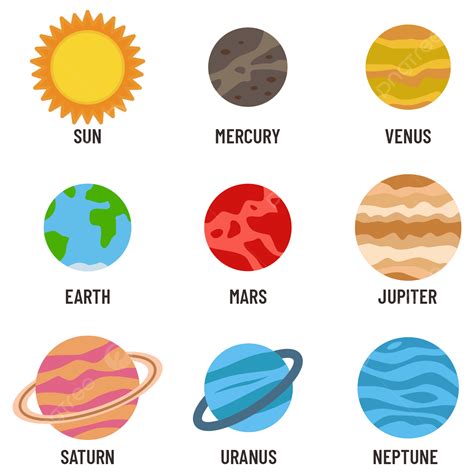 Solar System Planets Clipart Transparent Background, Solar System ...