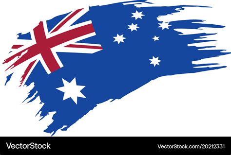 Australia flag Royalty Free Vector Image - VectorStock