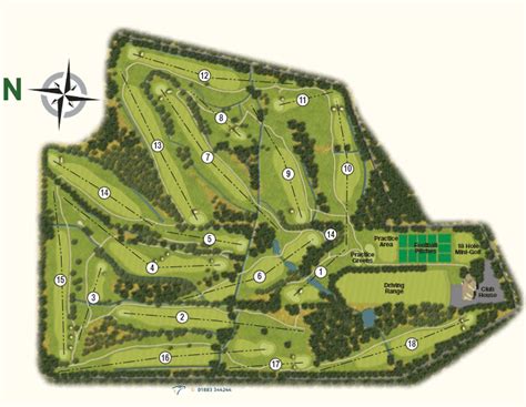 Golf Course London - Course Map - Trent Park Golf Course