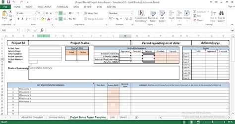 Weekly Project Status Report Template Excel | DocTemplates