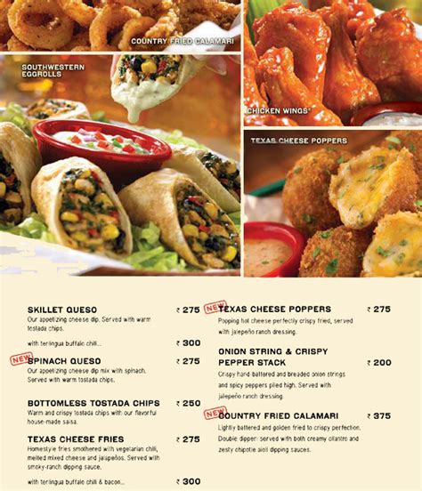 Chili S Restaurant Menu With Prices - Aria Art