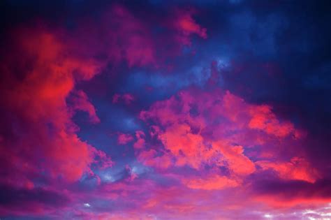 Pink Sunset Or Sunrise With Beautiful Clouds On The Sky Photograph by ...