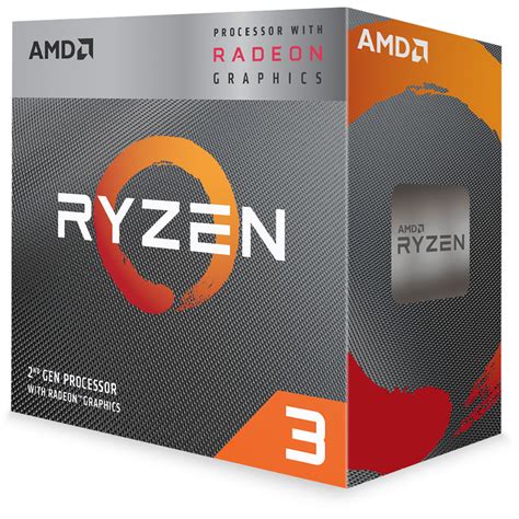 AMD Ryzen 3 3200G 3.6 GHz Quad-Core AM4 Processor YD320GC5FHBOX