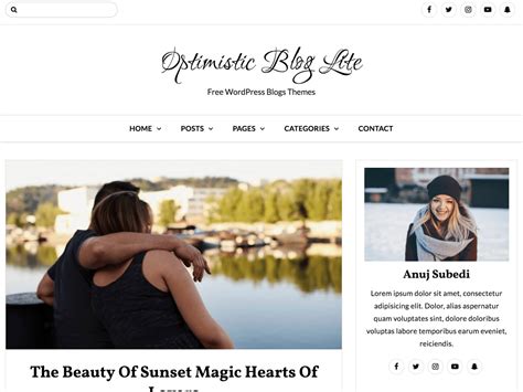 Optimistic Blog Lite – WordPress theme | WordPress.org