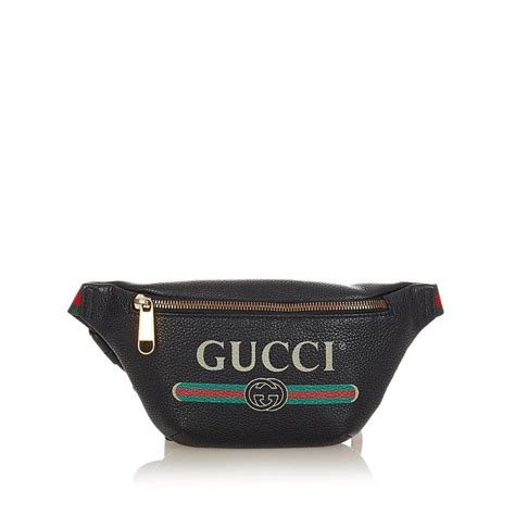 Gucci Belt Logo Black Leather Shoulder Bag Listed By Luxclusif in 2022 ...