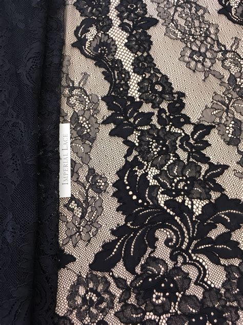 Black lace fabric - Guipure lace - lace fabric from Imperiallace.com