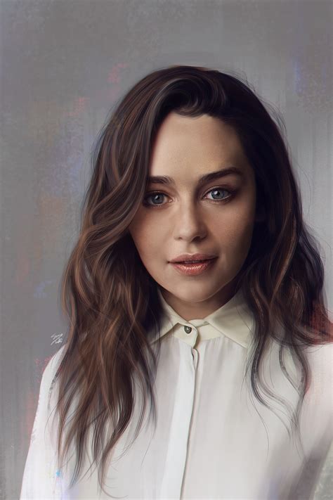 Emilia Clarke portrait on Behance