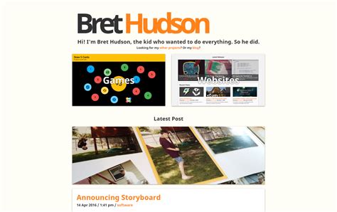 brethudson.com (2015) | Bret Hudson